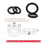 Rubber O-Ring Seals 8.6mm Wire Diameter x 50-500mm OD, Resistance to(OD 70mm 5Pcs) view 3