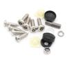 SCXCLY 8 Pack Anti Theft License Plate Screws Assortment Kit, 1/4'' x 3/4'' License Plate Screws (with Buckles & Covers), 304 Stainless Steel, (Silver) view 4
