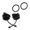 Riloer Drain Plug Cover Caps, Replace 292001352, 292002024, 292001320, Drain Plug Cover, Compatible with Sea-Doo GTI 130 2011-2014, Black 2 pcs view 4
