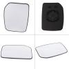 Haofy Replacement Wing Mirror Glass Exact Fit for 2000 2013 Left Passenger Construction,Durable Adhesive Backing for Secure Installation view 2