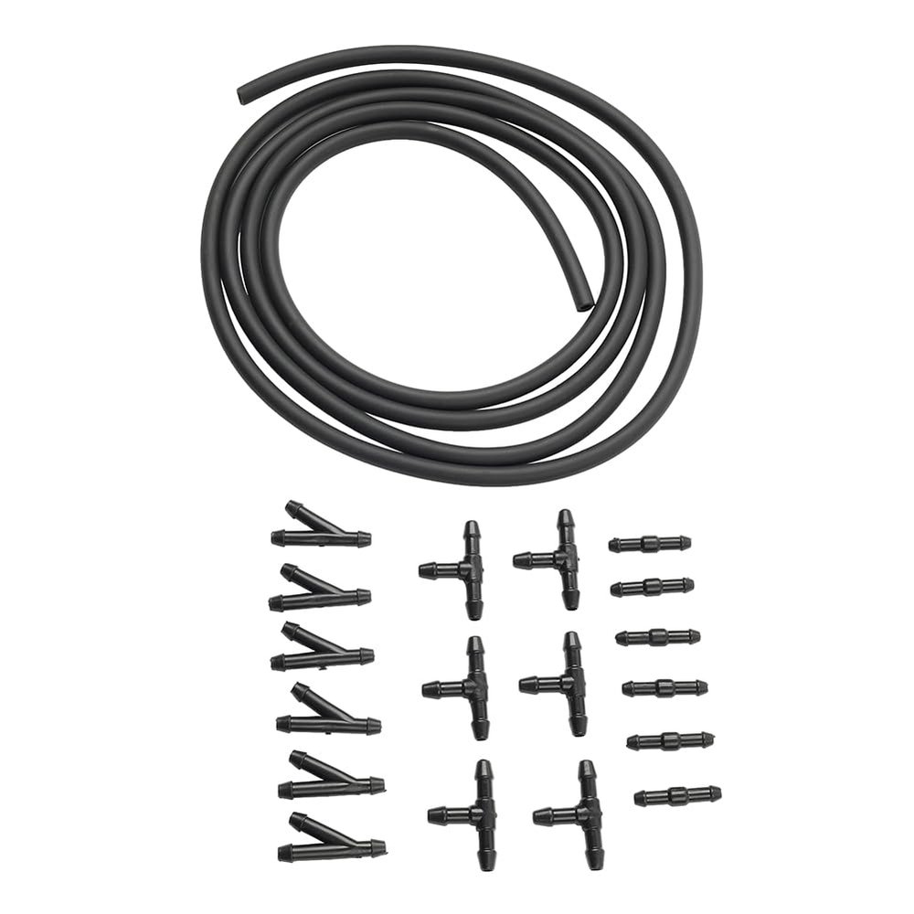 GZYF Car Accesssories Windshield Wipers and Parts Windshield Washer Hose Kit 1 Pc For car, SUV, off-road pickup, truck and etc. ABS+Rubber