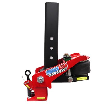 Shocker 30K Gooseneck Surge Air Hitch & Shift Lock Coupler for 2-5/16" Ball, Square 4" Straight Pin