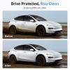 Safotad Mud Flaps for 2026 New Tesla Model Y Mud Guards No Drilling No Tape Mudflaps Road Debris and Protect Paint All Weather Splash Guard Body Kits for 2025 2026 Tesla Model Y Accessories (Set of 4) view 2