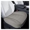 Tuxihapp Luxury Faux Leather Car Seat Cover - Anti-Slip Waterproof Drive Seat Cushion Car Front Bottom Seat Cover with Storage Pocket - Universal Full Wrap Seats Protector for Cars SUV Trucks (Gray) view 1