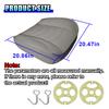 Tuxihapp Luxury Faux Leather Car Seat Cover - Anti-Slip Waterproof Drive Seat Cushion Car Front Bottom Seat Cover with Storage Pocket - Universal Full Wrap Seats Protector for Cars SUV Trucks (Gray) view 2