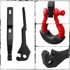 Aaiwa 2PCS Front Tow Hook Mount Bracket and D-Ring view 2