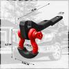 Aaiwa 2PCS Front Tow Hook Mount Bracket and D-Ring view 3