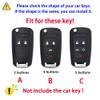 WUZUTU 5 Buttons Leather Key Cover Fit For Chevy Equinox Cruze Buick Encore view 2