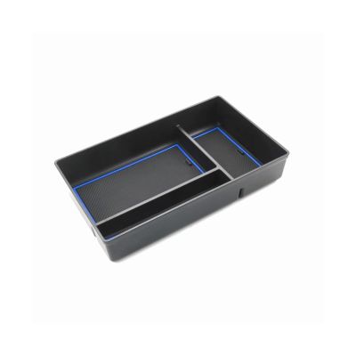 HYUERTC Centre Console Storage Box Auto Interior Accessories Central Storage Box for NX NX250 NX350 2022 2023 Non-Slip Rubber Armrest Storage Box(Blue)