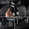 RAOZBE Car Seat Headrest Hooks for Purses and Bags, 2 Pack Bag Purse Holder for Car With Double Metal Hooks, Car Purse Hanger, Headrest Back Seat Handbags Hook Cute Hanging Accessories, Black view 2