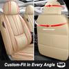 SOUIPA Car Seat Covers 5 Seats Fit for Volvo EX40 2025,Waterproof Leather Seat Covers,Airbag Compatible,Car Seat Protectors Interior Sets(Full Set,Beige) view 3