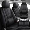 SOUIPA Car Seat Covers 5 Seats Fit for BMW 750 2013 2014,Waterproof Leather Seat Covers,Airbag Compatible,Car Seat Protectors Interior Sets(Full Set,Black) view 1