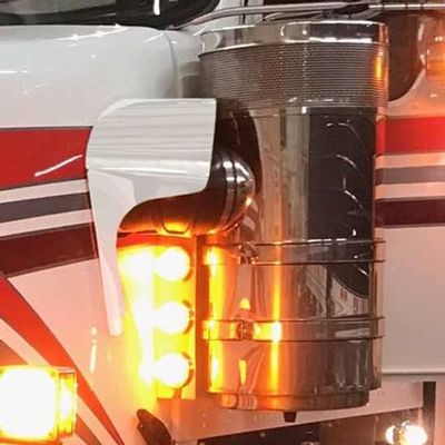 TP PAINTABLE ALUMINUM NOTCHED HOSE GUARDS for KENWORTH W900L 1998