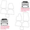Car Floor Mats for Audi Q8 E-tron (GE) SUV 2023-2025 5 PCS,Yellow X2 Trim view 2