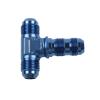US SHIP Aluminum -8AN AN8 8AN Male Bulkhead Tee T-piece Fuel Oil Fitting Adapter Blue view 3