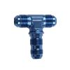 US SHIP Aluminum -8AN AN8 8AN Male Bulkhead Tee T-piece Fuel Oil Fitting Adapter Blue view 4