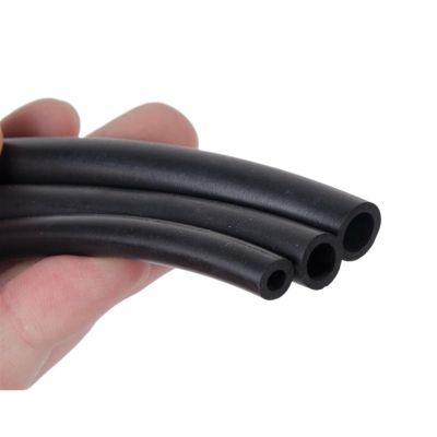 Sephynodic FKM Tube Gasoline Diesel Oil Tubing Black Fluorine Rubber Hose 2mm 16mm Fuel Pipe High Temperature Corrosion Resistant flexible(7x10mm)
