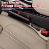 ORIBLYNT 2PCS Car Seat Gap Filler Organizer No Drop Seat Guard for Cars & SUVs | Universal Fit, Durable & Easy Install | Prevents Phone, Keys, Wallet from Falling Between Seats(Beige) view 2
