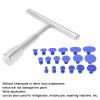 Grcfumo Paintless Dent Removal Puller T Bar, Universal T Bar Dent Repair Paintless Dent Repair Puller with 18pcs Pulling Tabs, Repair Remove Tools Set for Most Cars view 2