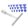 Grcfumo Paintless Dent Removal Puller T Bar, Universal T Bar Dent Repair Paintless Dent Repair Puller with 18pcs Pulling Tabs, Repair Remove Tools Set for Most Cars view 4