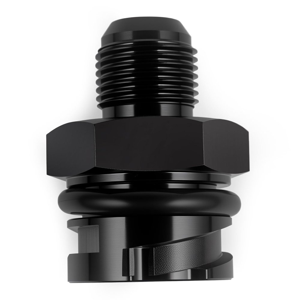CNRAQR LS Valve Cover Oil Cap 10AN Male Fitting for LSX LS1 LS2 LS3 LS6 LS7