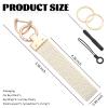 YGDMD Car Key Chain with D-ring & Keyrings,Stretchy Woven Car Keychain for Hanging Cars Keys,Stylish Key Chain for Cars Keys (White) view 2