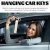 YGDMD Car Key Chain with D-ring & Keyrings,Stretchy Woven Car Keychain for Hanging Cars Keys,Stylish Key Chain for Cars Keys (White) view 4