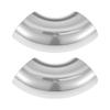 Motoforti 2 Pcs 1.5" OD 90 Degrees Mandrel Bend Elbow T316 Stainless Steel Exhaust Elbow Pipe Thickness 1.5mm/16GA Arc Length 3.94" for Car Exhaust Elbow Pipe view 1