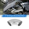 Motoforti 2 Pcs 1.5" OD 90 Degrees Mandrel Bend Elbow T316 Stainless Steel Exhaust Elbow Pipe Thickness 1.5mm/16GA Arc Length 3.94" for Car Exhaust Elbow Pipe view 2