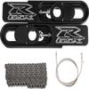 FTD Customs 2017 GSXR 1000 Swingarm Extensions Black Engraved 4.5-9" Stretch with 60" Extended ABS Compatible Brake Line and 525 x 150 Link Chain - Made in the USA view 1