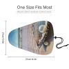 Ocean Beach Mussel Pearl Bike Seat Cover UV Protection Unisex Seats Protectors Durable Washable Bike Seat Cushion Cover with Drawstring for Gym Mountain Road Bike view 2