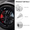 YTFRL 4 PCS Spiked Shape Tire Valve Stem Caps, Heavy Duty Leak-Proof Aluminum Spike Tire Air Covers, Universal Dustproof Valve Stem Caps Tyre Accessories for SUVs Trucks Bikes (Silver) view 4