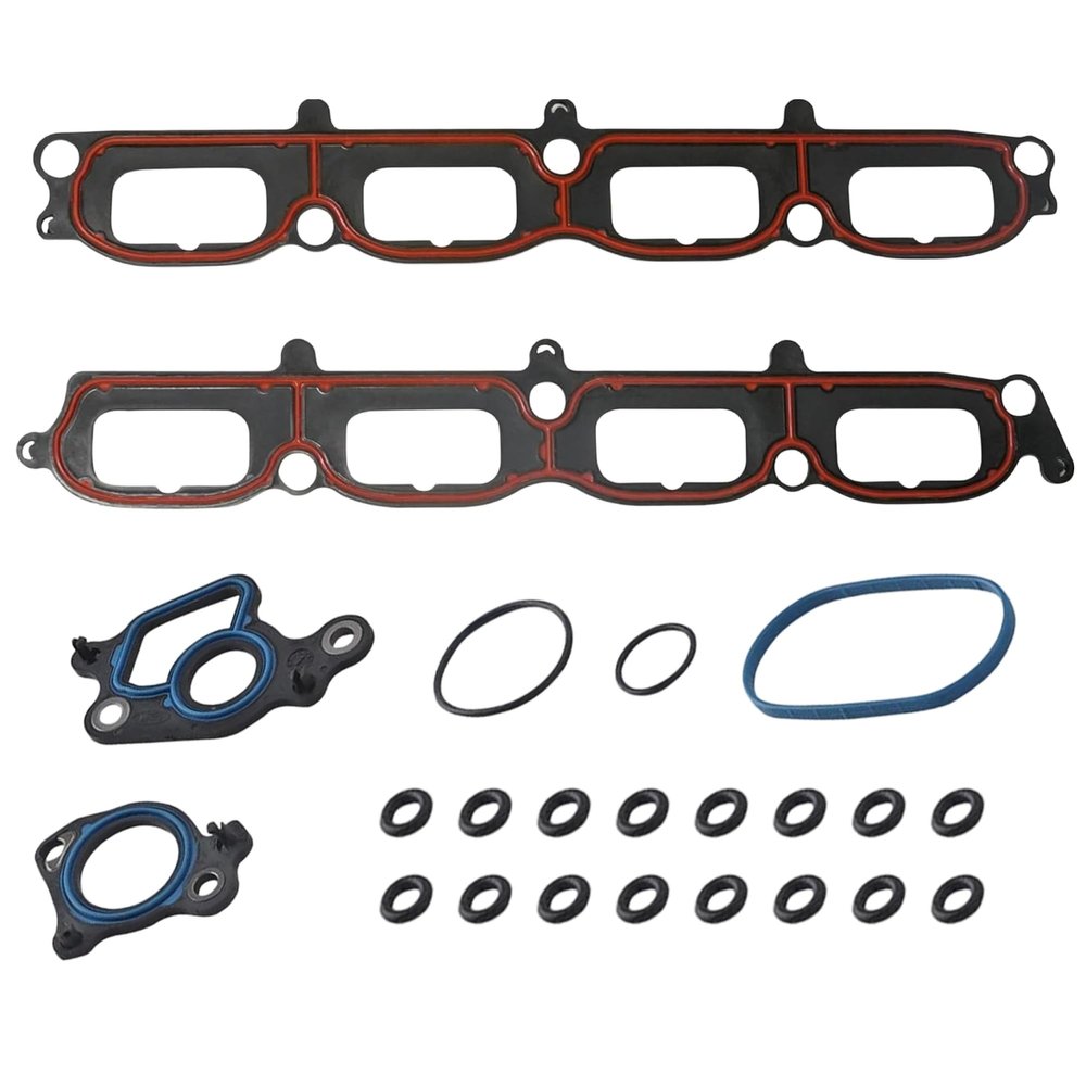 Intake Manifold Gasket Set Fit for Ford Lincoln Vehicle 2004-2014 Expedition F150 F250 F350 Super Duty 2005-2014 for Lincoln Navigator Mark LT 5.4L SOHC Vin 5 V Replace#MS96696