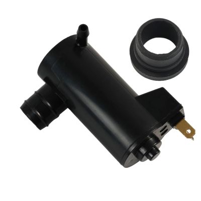 Windshield Washer Liquid Pump for Jazz for Fit MK2 2002-2008 Wiper Front Windshield Windscreen Wiper Washer Pump Motor with Grommet 6085824