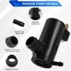 Windshield Washer Liquid Pump for Jazz for Fit MK2 2002-2008 Wiper Front Windshield Windscreen Wiper Washer Pump Motor with Grommet 6085824 view 3