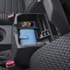 HGWEI Upgrade Center Console Organizer Compatible with 2005-2021 Nissan Frontier Interior Accessories Middle Armrest Storage Box Insert Compartment Tray Hidden Storage Space with Rubber Mats, Black view 1