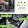 HGWEI Upgrade Center Console Organizer Compatible with 2005-2021 Nissan Frontier Interior Accessories Middle Armrest Storage Box Insert Compartment Tray Hidden Storage Space with Rubber Mats, Black view 3