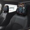 owl Car Seat Headrest Cover 2 PCS, Soft Stretchable Fabric Car Head Rest Protector Dustproof Removable Car Headrest Covers Universal Vehicle Accessories view 1