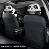 Black and White Panda Car Seat Headrest Cover 2 PCS, Soft Stretchable Fabric Car Head Rest Protector Dustproof Removable Car Headrest Covers Universal Vehicle Accessories view 3