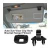 LAKSUYRE 1PCS Car Sun Visor Clip Hook Bracket Hanger Compatible A1 A3 A4 A5 Q3 Q5 8U0857562A 8E0857562 Auto Sun Visor Hook Bracket Clip(Grey) view 2