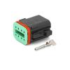CTGFBUW DT13-08PB Black 8Pin Automotive Connector DT Right Angle PCB Mount Header Wire-to-Board Plug Socket(DT06-08SB) view 1