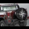 LOJAOGON Compass Rose Symbol Spare Tire Cover Wheel Protectors Dust-Proof Wheel Tire Cover Fit Trailer, Rv, Sand Many Vehicle 14inch view 2