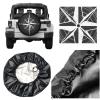 LOJAOGON Compass Rose Symbol Spare Tire Cover Wheel Protectors Dust-Proof Wheel Tire Cover Fit Trailer, Rv, Sand Many Vehicle 14inch view 4
