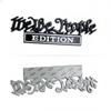 We The People 3D Full Metal Car Emblem - American Patriotic Raised Badge for Truck, Jeep, SUV - Heavy Duty Automotive Exterior Decoration (2 Pack, Black & White) view 3