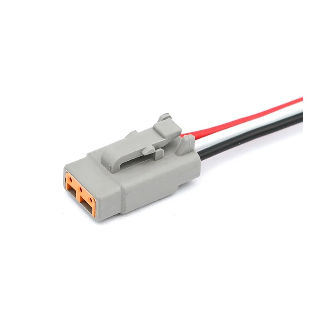 CTGFBUW 3Pin DTM06-3S / DTM04-3P Wiring Harness Connector Automotive Connector Waterproof Cable Plug DTM Series Male and Female(DTM06-3S with Wire)