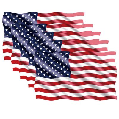Vashun 5PCS Reflective American Flag Stickers Reflective American Flag Car Decals 4.92.9Inch USA Flag Sticker Waterproof Decals for Car,Hard Hat,Window,Water Bottle Motorcycle (5P-5)
