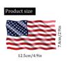 Vashun 5PCS Reflective American Flag Stickers Reflective American Flag Car Decals 4.92.9Inch USA Flag Sticker Waterproof Decals for Car,Hard Hat,Window,Water Bottle Motorcycle (5P-5) view 2