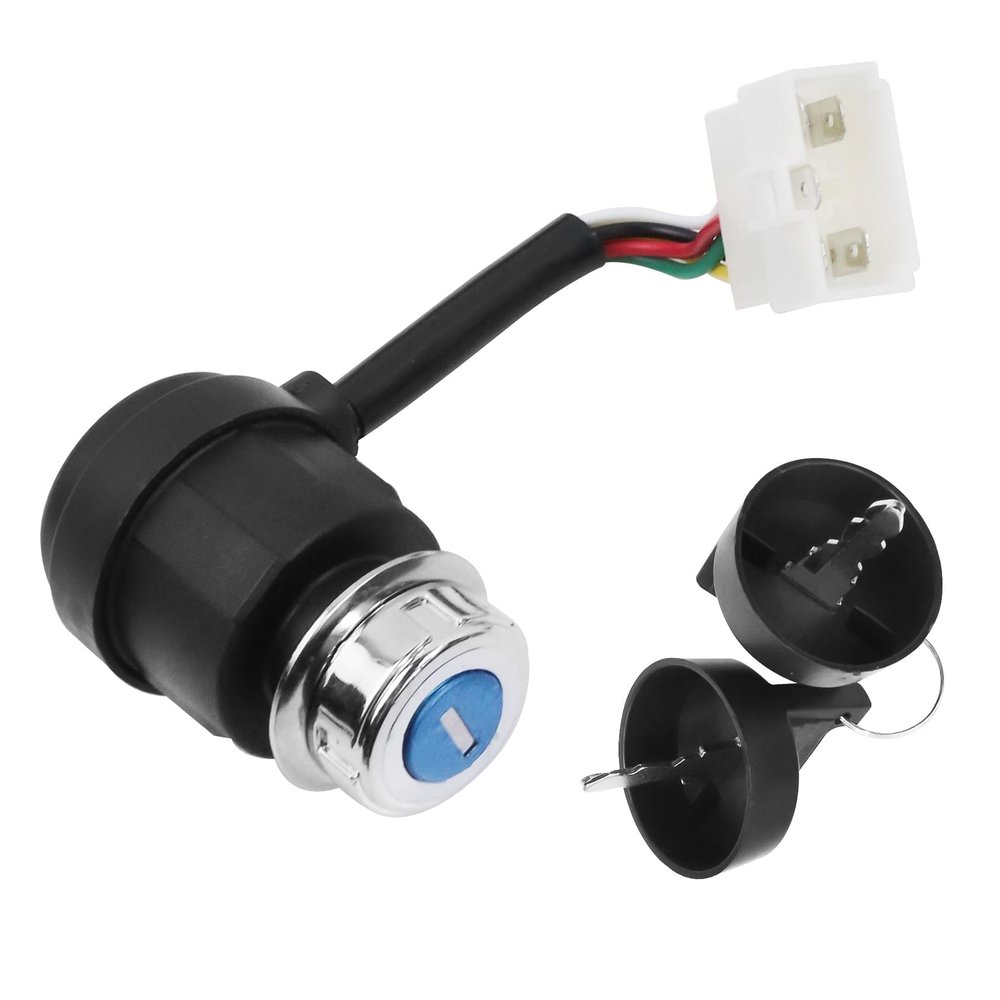 SHOZHO 5 Wire 5 Pin Ignition Key Switch Replacement Compatible with Go Kart Dune Buggy ATV 4 Wheeler Quad 50cc 70cc 90cc 110cc 125cc 150cc 200cc 250cc