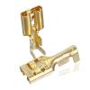 XZZQDZSWMN 10/20/50Pcs Cable Lugs Set Flat Sleeves Brass Crimp Electrical Cable Connectors Back Opening 6.3mm for Car Motorcycle(50PCS) view 2