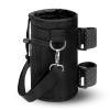 Cup Holder for Bike, Wheelchair and Scooter, Water Bottle Holder for Bicycle, Walker, Stroller, Utv, ATV eBike and Beach, Universal Drink Holder Accessories with Strap and Net Pocket - Black view 1